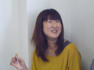 授業実践例を話す著者（立原さん）