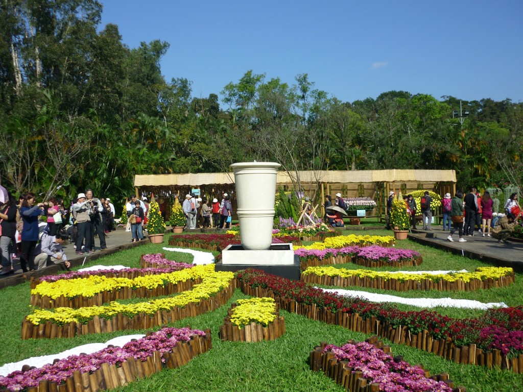 士林官邸の見事な庭園