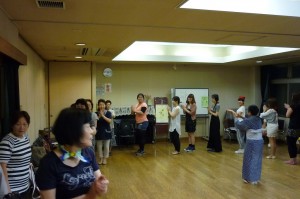 城山ふれあいの家での練習風景①