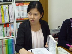 事例報告をする鎌田さん