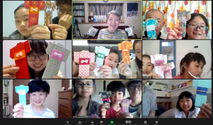 今日のオンライン折り紙教室は「日本の着物」です。